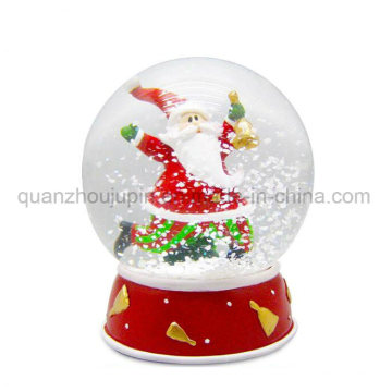 Globos de neve OEM decorativos de resina artesanal Snowball Snowdome